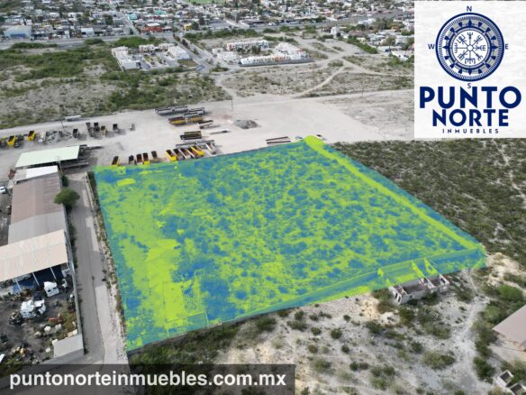 En Venta Terreno Industrial Bardeado 100m frente x 100m fondo 10,000 m2 por límite Monclova-Castaños