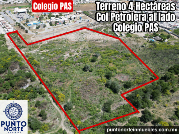 Terreno en Venta 4.1 Hectáreas al lado Colonia Petrolera, Monclova 