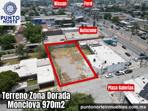 Terreno Comercial en Zona Dorada, 970m2, al lado Plaza Galerias