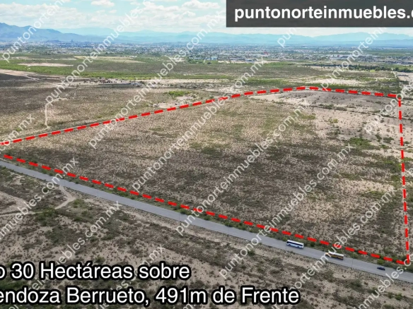 Terreno Industrial 30 hectáreas sobre Libramiento Mendoza Berrueto 491.52m de frente a libramiento
