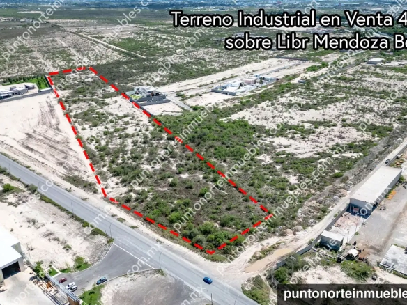 Terreno Industrial 4.4 hectáreas sobre Libramiento Mendoza Berrueto 96.64m de frente a libramiento