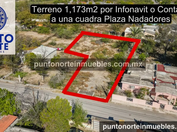 Terreno Nadadores 1173m2 una cuadra plaza