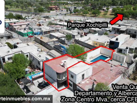 Quinta con Departamento 2 cuartos y Alberca en Zona Centro