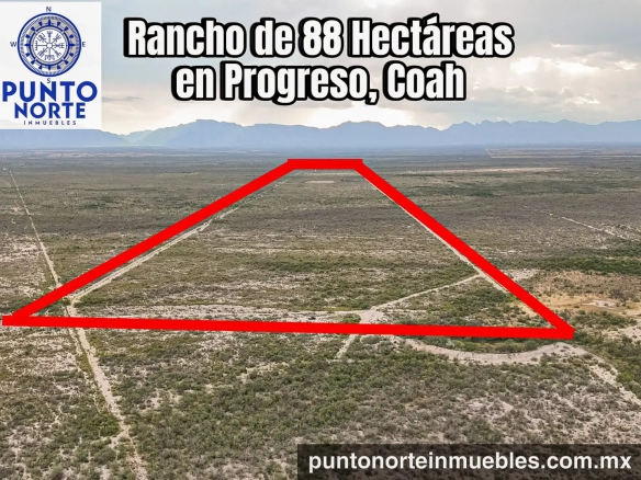 Rancho en Venta 88 hectáreas en Progreso