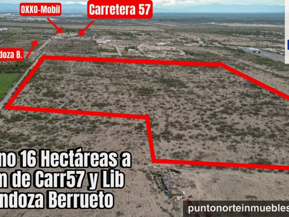 Terreno 16 hectáreas a 500 metros de la Carr57