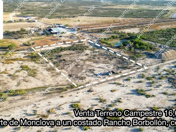 Terreno 16,050m2 al lado Rancho Borbollón