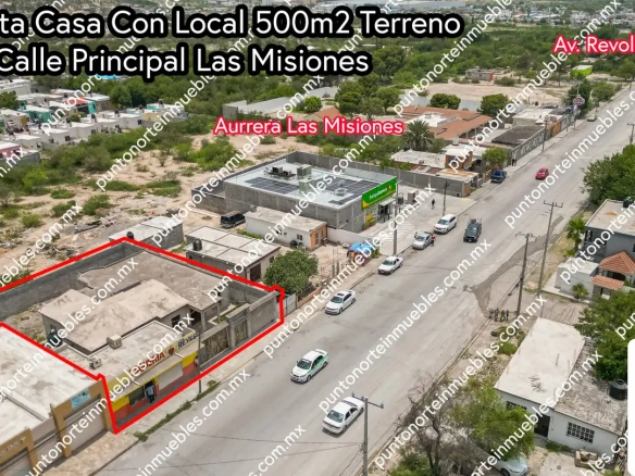 Venta Casa en Construcción con Local sobre calle Principal Col Misiones