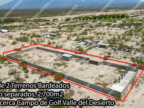 Venta 2 Terrenos Bardeados juntos o separados Secc V