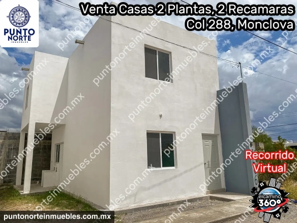 Venta Casas 2 Plantas, 2 Recamaras, 1 Baño Completo y Medio Baño Col 288