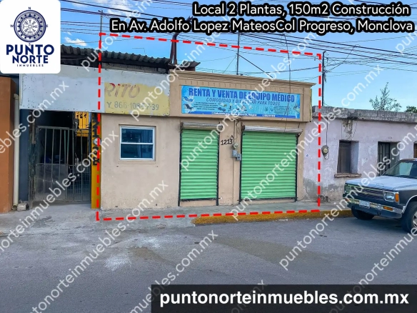 Venta Local Comercial con Casa 2 Plantas Adolfo López Mateos