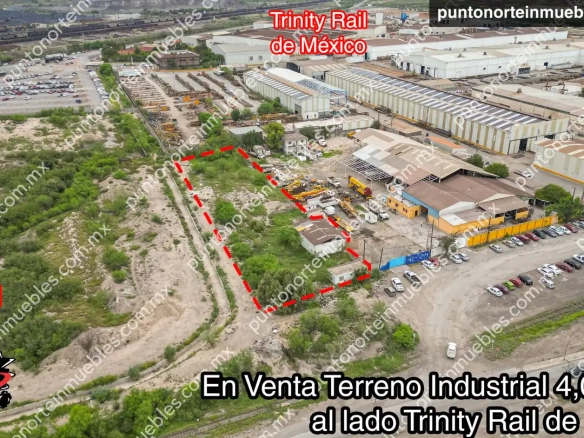 Venta Terreno Industrial 4,064m2 al lado Trinity Rail de México
