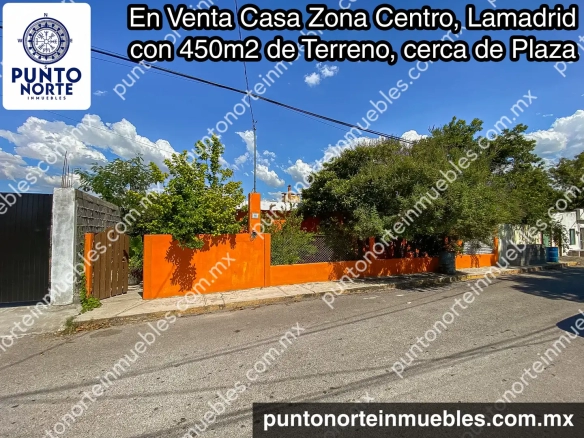 Venta Casa Zona Centro, Lamadrid, con 450m2 de Terreno, cerca de Plaza Principal