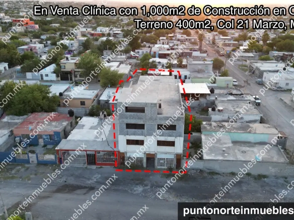 Venta Clínica con 1,000m2 de Construcción en Obra Gris, Col 21 Marzo, Monclova