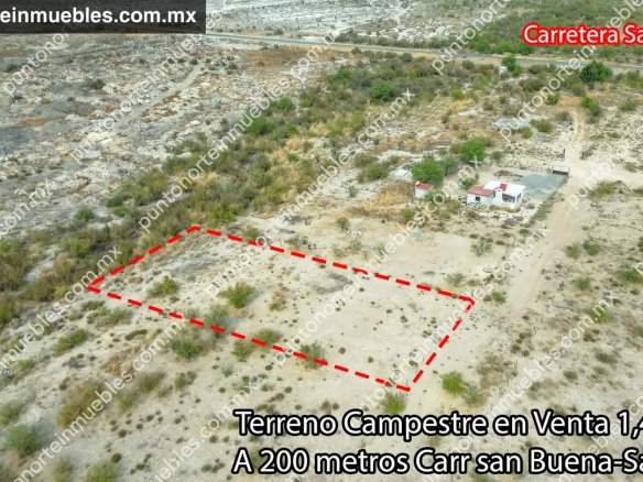 Venta Terreno Campestre 1,400m2, San Buena, en el km 2 sobre Carr. a San Blas, a 200 metros de la Carretera