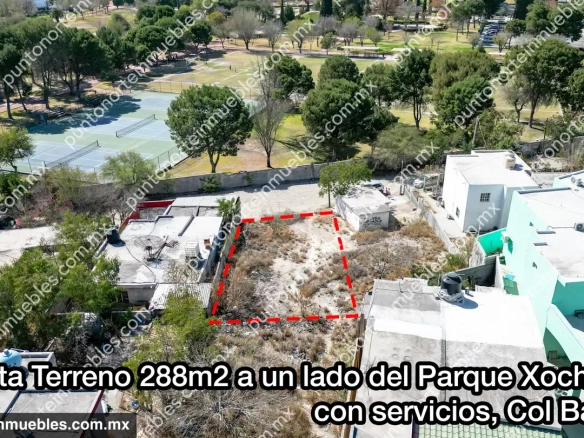 Venta Terreno Urbano 288m2 a un lado del Parque Xochipilli I