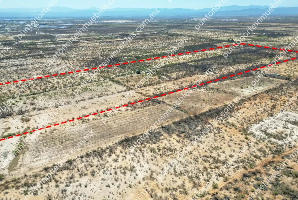 Venta Terreno 22.7 Hectáreas delimitadas en Estancias de San Juan, colinda con Rio Monclova