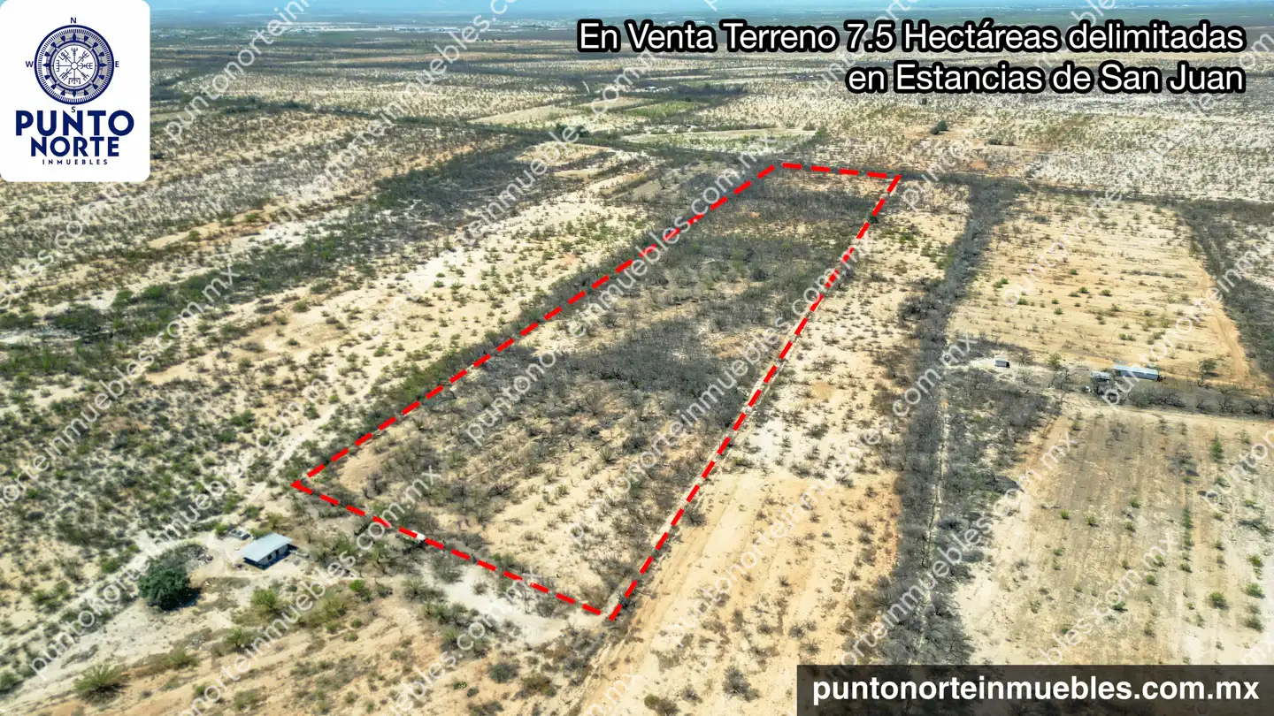 Venta Terreno 7.5 Hectáreas delimitadas en Estancias de San Juan