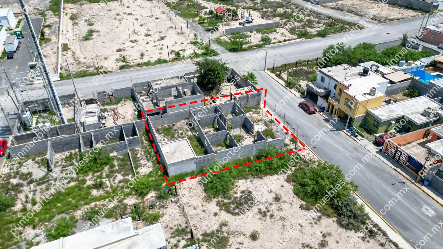 Terreno 337m2 Col Los Reyes drone 05 Venta de Terreno 337.50m2 con Construcción, Todos los Servicios, Col Los Reyes