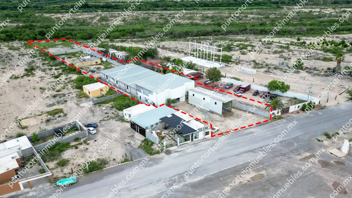 Nave Industrial 6,500m2 Estancias drone 03 Venta Nave Industrial 1,000m2 Techados, con $6,500m2 de Terreno en Estancias, Monclova