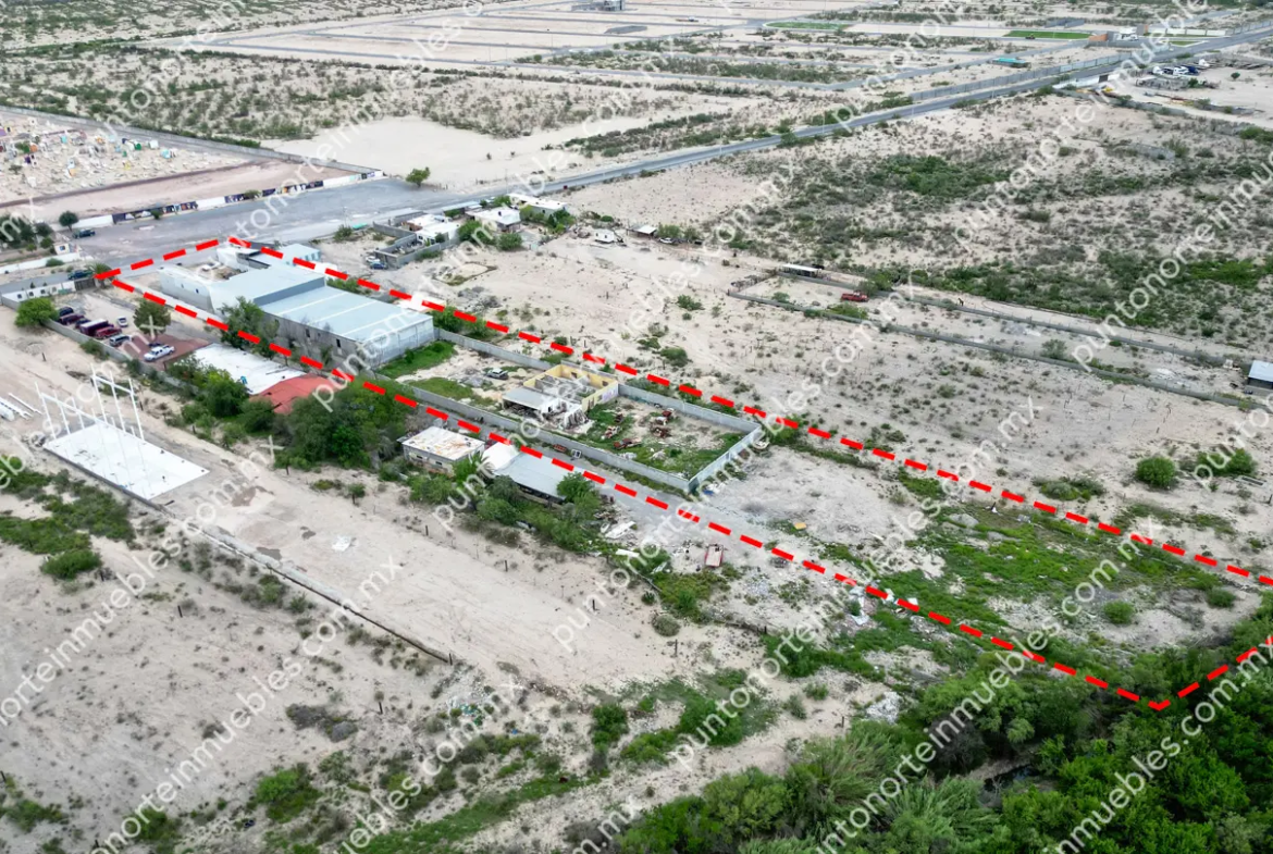 Venta Nave Industrial 1,000m2 Techados, con $6,500m2 de Terreno en Estancias, Monclova