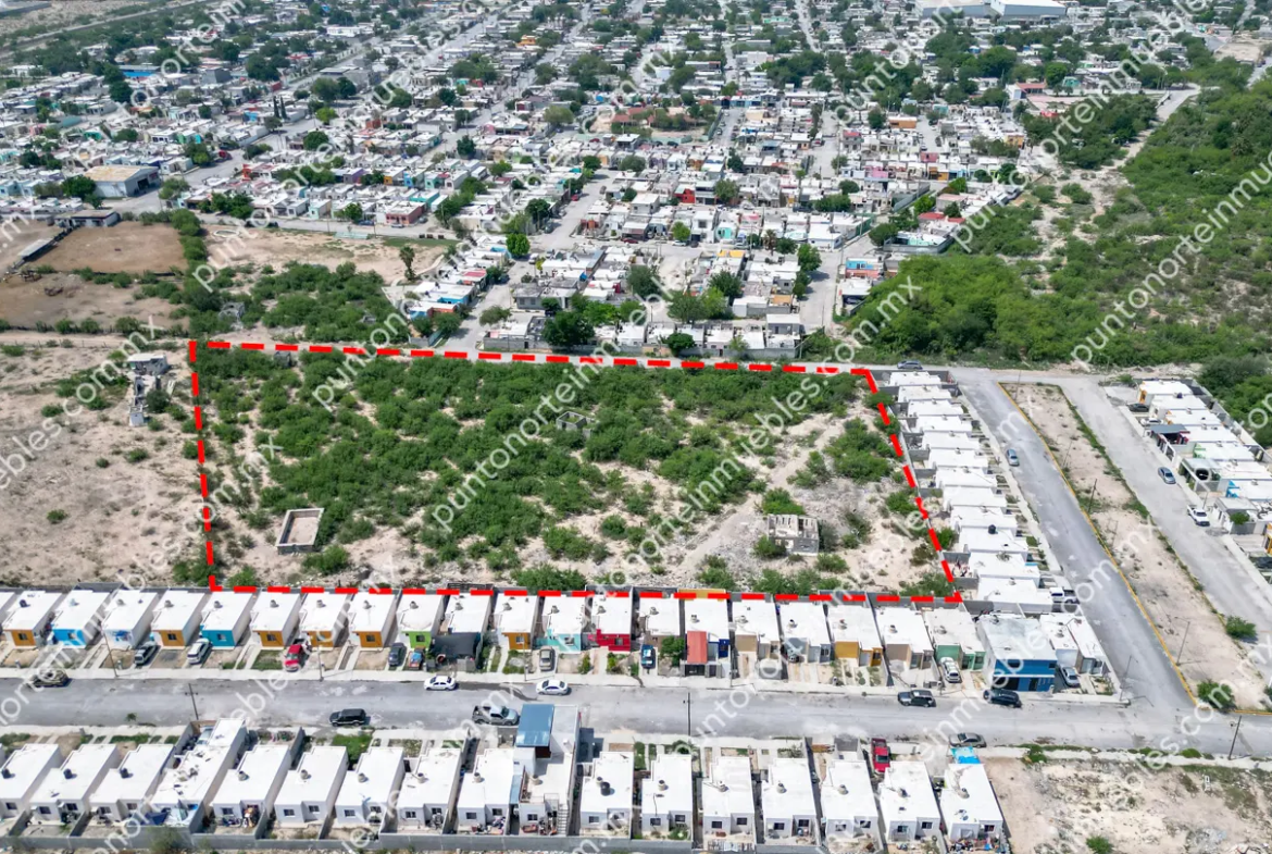 Venta Terreno urbano de 11,785m2 en Fracc Los Rieles, zona de desarrollo de vivienda en Frontera