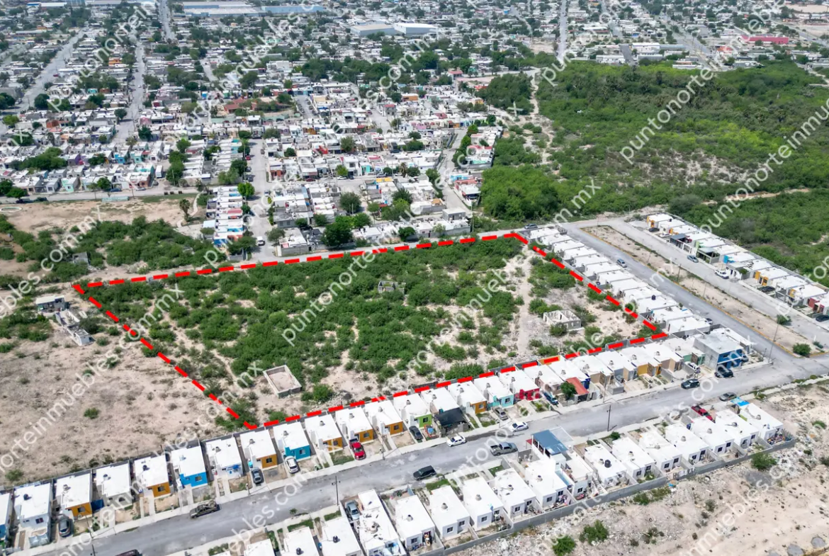 Venta Terreno urbano de 11,785m2 en Fracc Los Rieles, zona de desarrollo de vivienda en Frontera