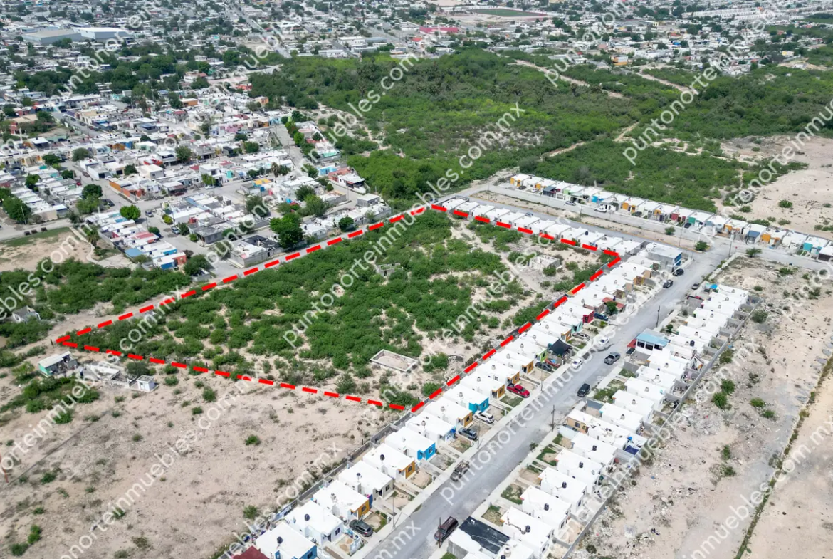 Venta Terreno urbano de 11,785m2 en Fracc Los Rieles, zona de desarrollo de vivienda en Frontera