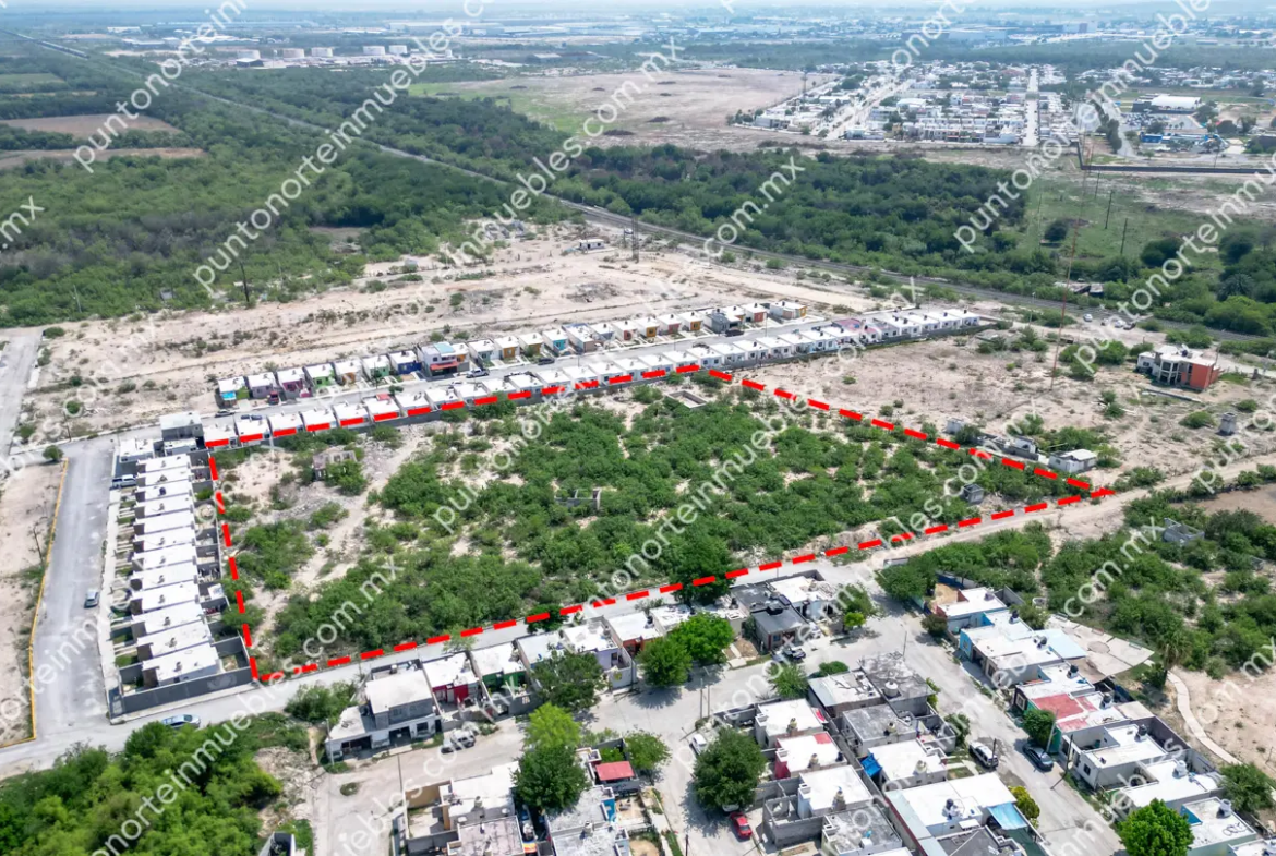 Venta Terreno urbano de 11,785m2 en Fracc Los Rieles, zona de desarrollo de vivienda en Frontera