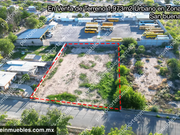 Venta de Terreno 1,973m2 Urbano en Zona Centro, San buenaventura