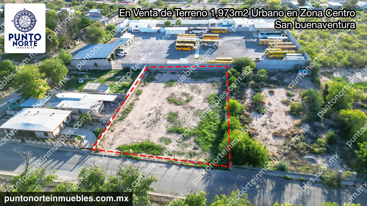 Terreno 1,973m2 Calle Allende San Buena 21 Venta de Terreno 1,973m2 Urbano en Zona Centro, San buenaventura