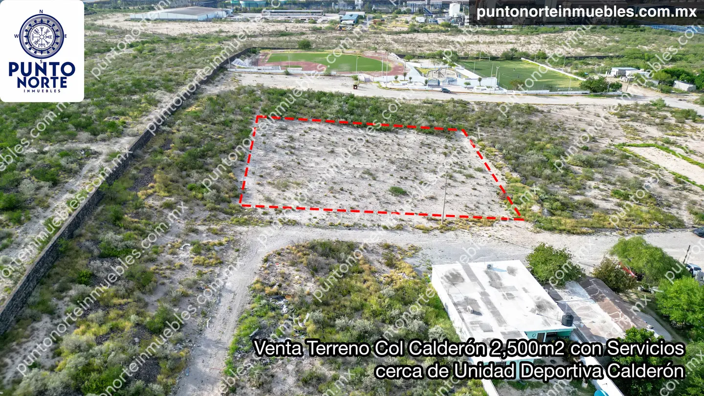 Terreno 2,500m2 Col Calderon 18 Venta Terreno Col Calderón 2,500m2 con Servicios, cerca de Unidad Deportiva Col Calderón