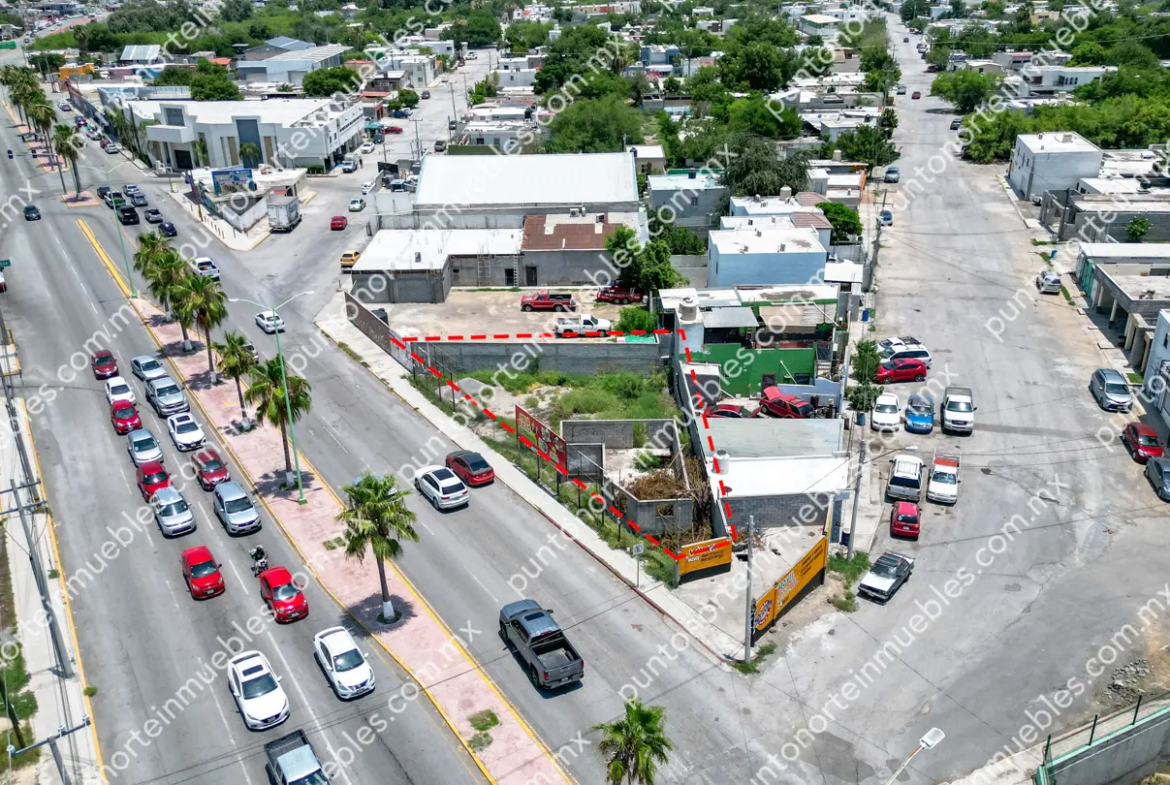 Venta Terreno Comercial de 400m2 con 36m de frente, sobre Blvd Ejercito Nacional frente Soriana Frontera y Telcel