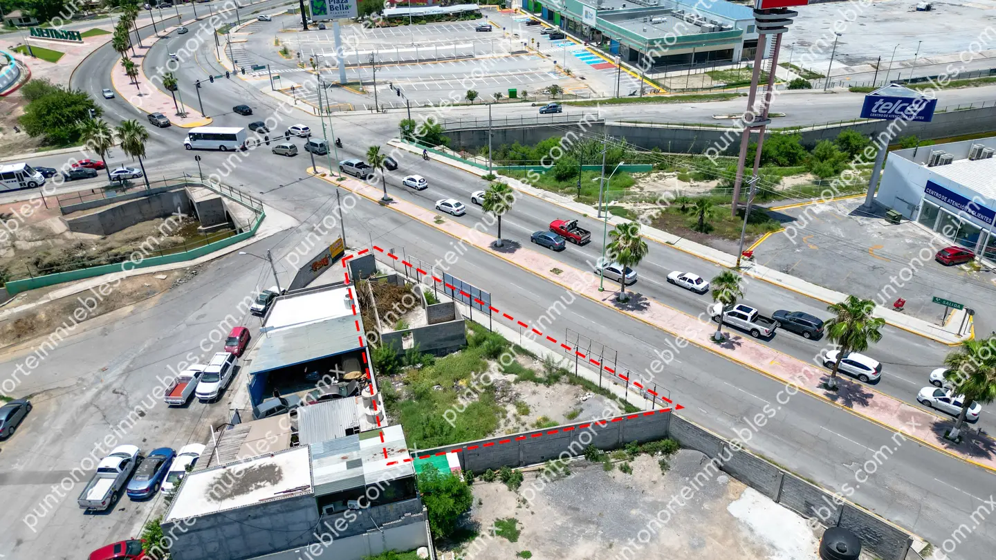 Venta Terreno Comercial de 400m2 con 36m de frente, sobre Blvd Ejercito Nacional frente Soriana Frontera y Telcel