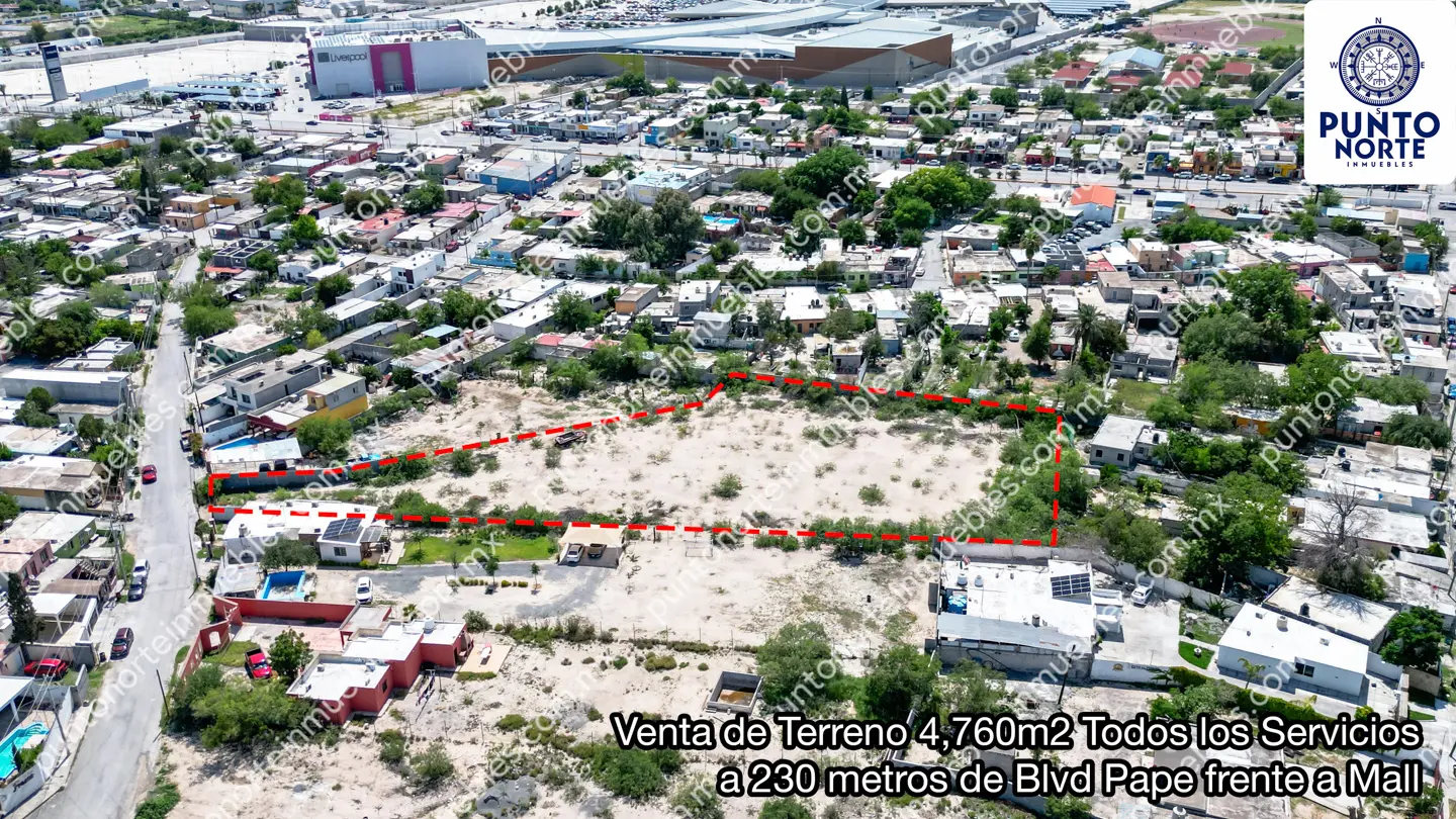 Terreno 4,760m2 Estancias frente mall 22 Venta de Terreno 4,760m2 Todos los Servicios a 230 metros de Blvd Pape frente a Mall