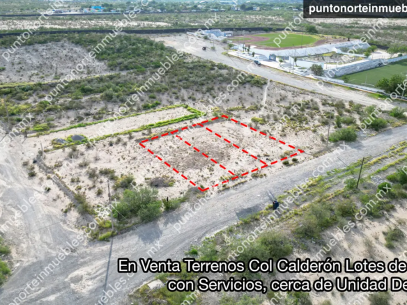 Venta Terrenos Col Calderón Lotes de 250m2 con Servicios, cerca de Unidad Deportiva