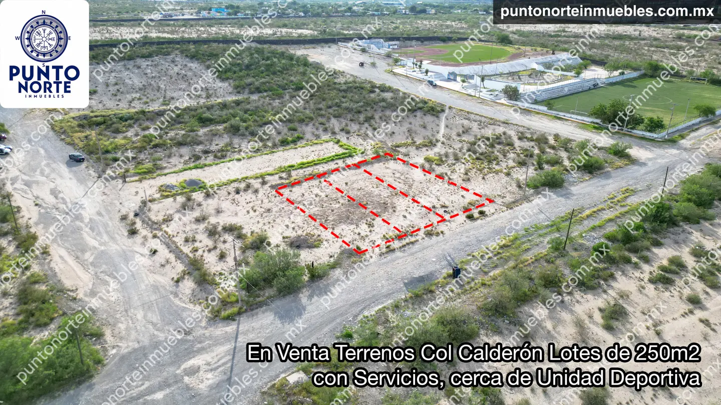 Terrenos 250m2 Col Calderon 19 Venta Terrenos Col Calderón Lotes de 250m2 con Servicios, cerca de Unidad Deportiva